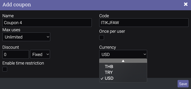 5.How-to-apply-discounts-on-online-courses-and-skyrocket-your-sales_Configure-bundle-items_Choose-the-currency