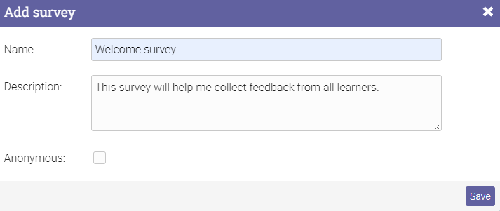How to effectively collect learner feedback with site-wide LMS surveys_1. Create the LMS survey