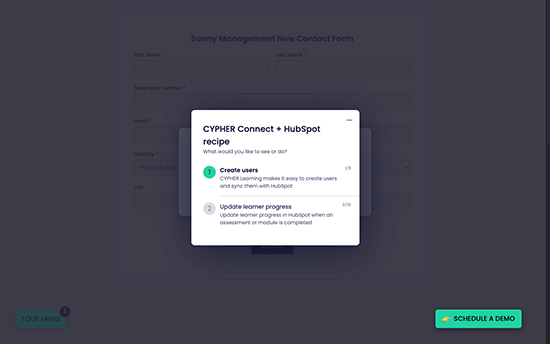 cypher-connect-hubspot-recipe