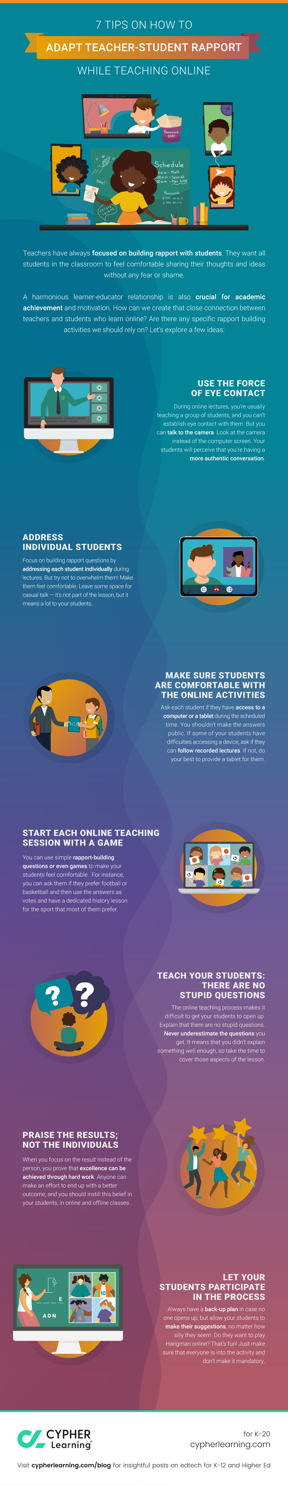 7 Tips on how to adapt teacher-student rapport while teaching online