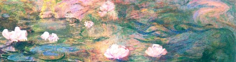 Waterlilies by Claude Monet, Detail