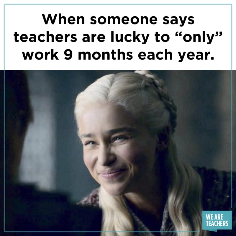 Teacher meme - Lucky you