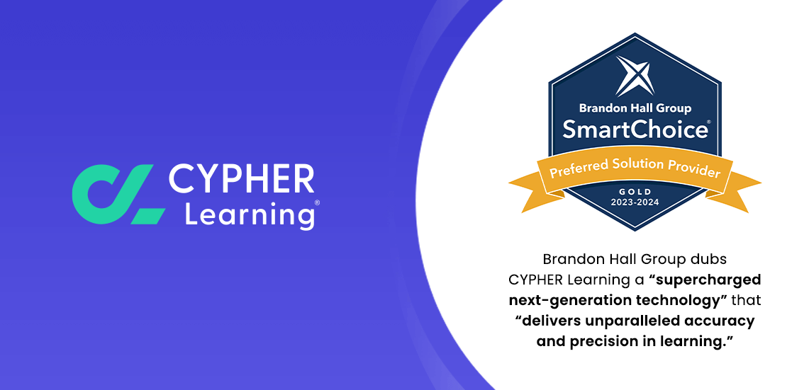 CYPHER Earns Smartchoice Preferred Provider certification by Brandon Hall Group