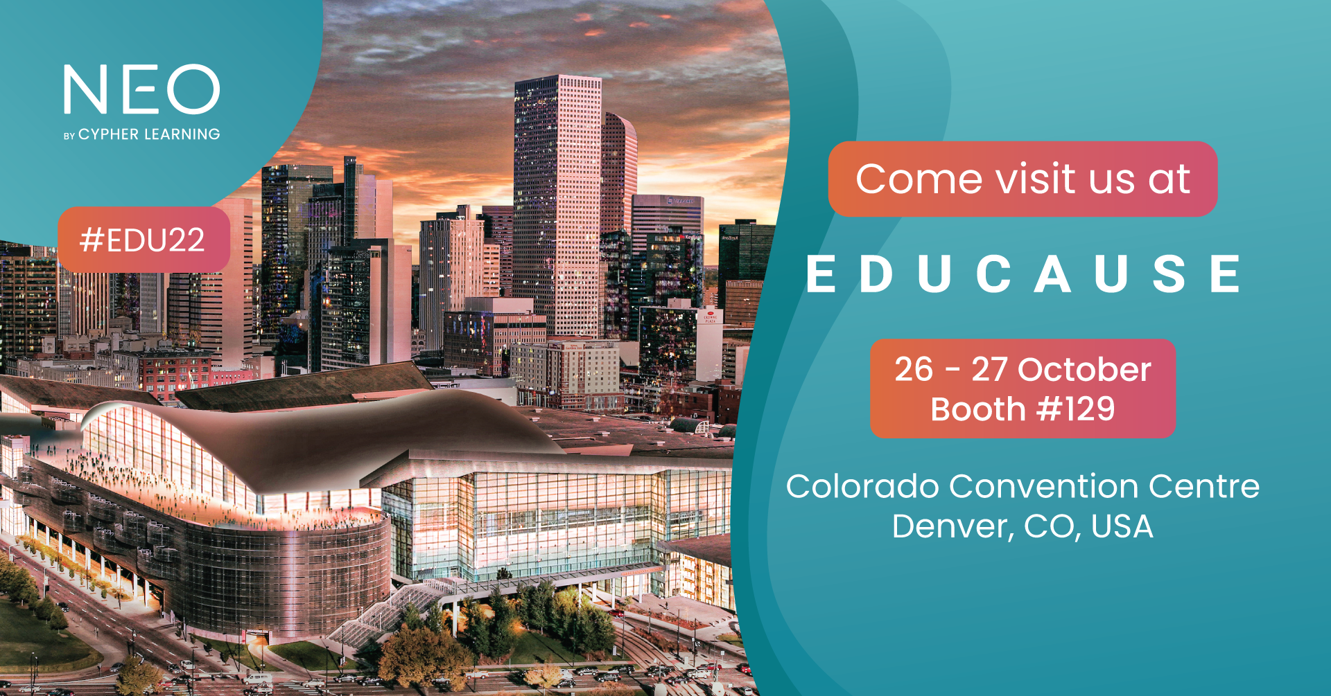 Meet CYPHER LEARNING at EDUCAUSE 2022: demos, speaking sessions and special surprises