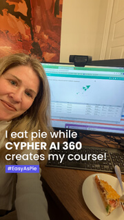 AI 360 while eating pie