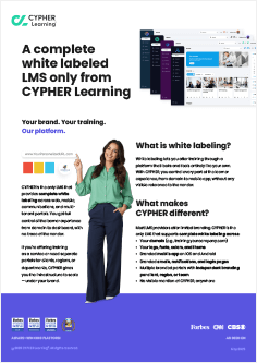 CYPHER white label flyer