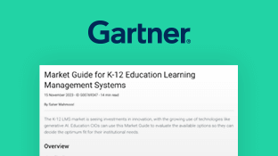 Gartner Market Guide for K-12 Education Learning Management Systems