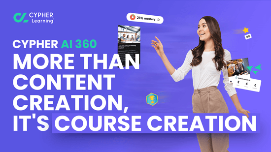 More than content creation, it's course creation