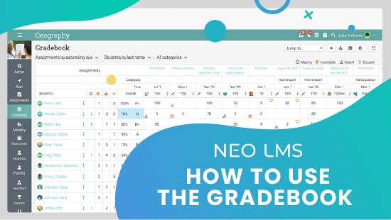 How to use the gradebook