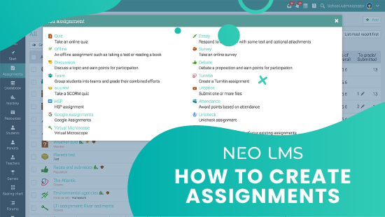 How to create assignments in NEO